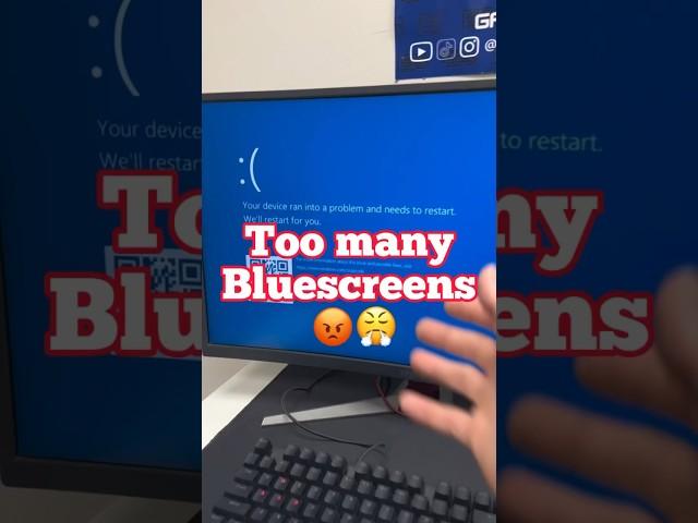 Too many Blue screens!  #pcrepair #techvideo #pcgaming #pcbuild #pc