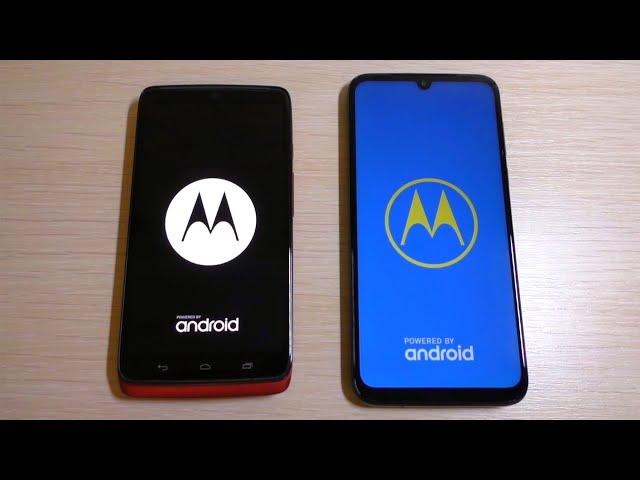 Motorola DROID Turbo vs Motorola G8 Plus Bootanimation