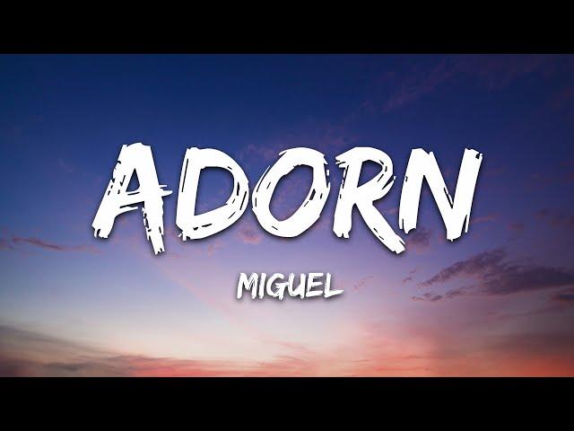 Miguel - Adorn (Lyrics)