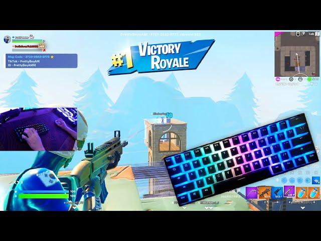 [1 HOUR] SatisfyingFortnite Keyboard ASMR Tilted Zone Wars & Solo Squads Gameplay