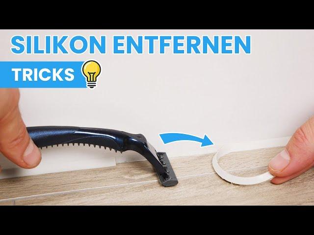 Silikon entfernen: Nicht mal Fliesenleger kennen diesen Trick mit dem Silikonentferner