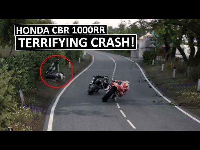 TERRIFYING HIGHSPEED CRASHES! Honda CBR 1000RR vs Aprilia RSV4