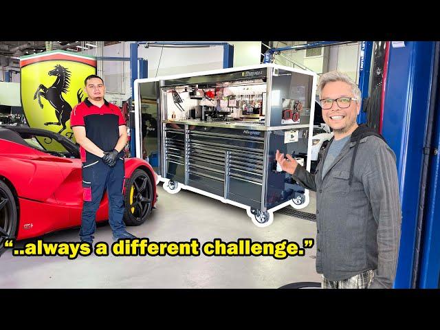 FERRARI Technician Shares His Day to Day (Toolbox Tour)