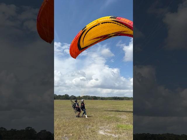 Tandem instructor training. Great pilot 🪂 #paramotor #paramotororlando #florida #shorts