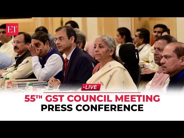 GST Council Meeting: Press Conference by Union Finance Minister Nirmala Sitharaman | Live