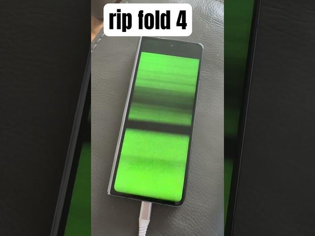 Fold 4 has offically died RIP #samsung #phones #greenscreen #foldingphone