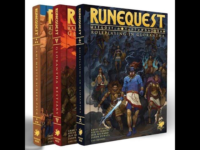 Unboxing - Runequest Roleplaying in Glorantha Slipcase Edition