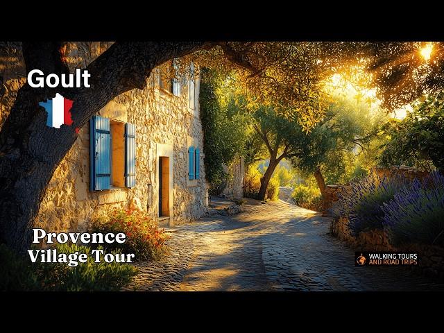 Discover A Hidden Gem! Goult FRANCE - Beautiful Medieval Village In Provence - 4k Walking Tour ASMR