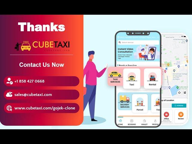 Gojek Clone App Muti- Service App | CubeTaxi Gojek Clone Super App Development Services