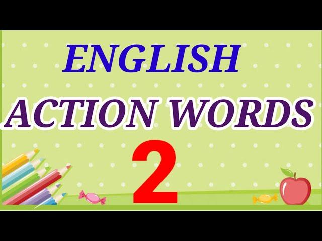 Action Words In English