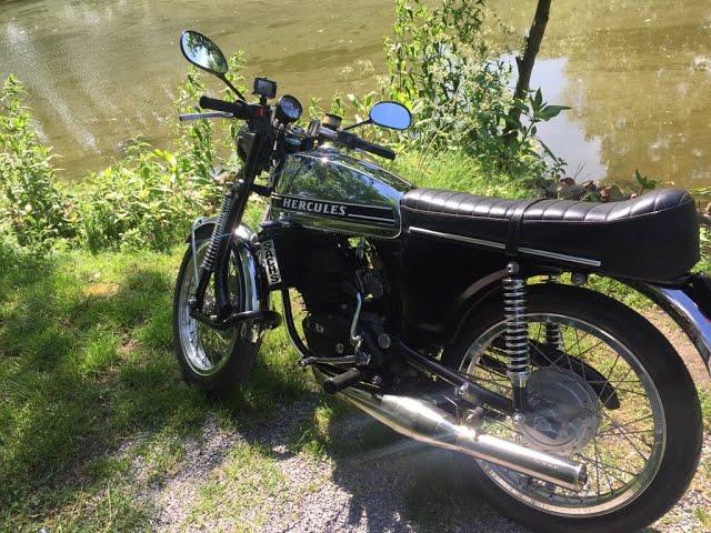 Hercules Sachs 94ccm letzter Teil / Wunderschönes Retro Bike schwarz und stark