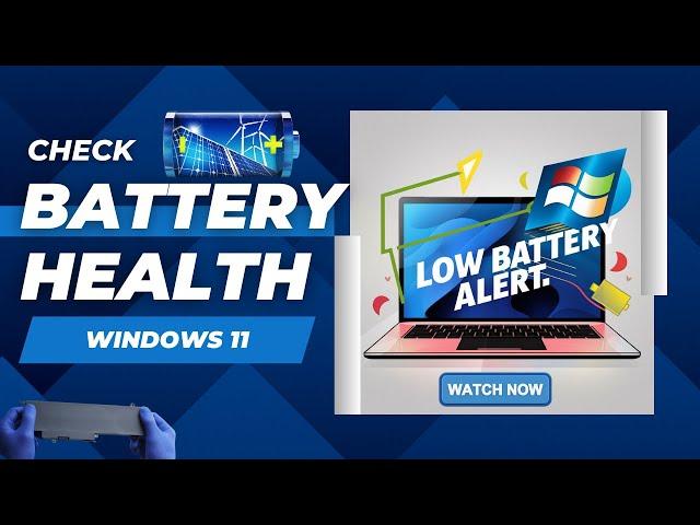 Is Your Laptop Battery Dying? Check battery health on windows 11 (2024) ️