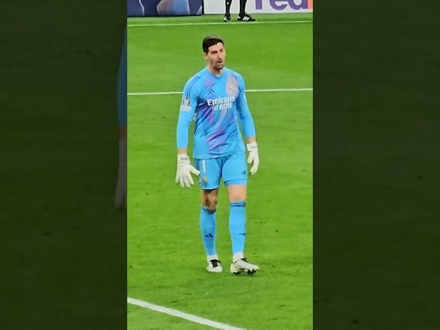 COURTOIS REACCIONANDO A LA REMONTADA REAL MADRID 5-2 DORTMUND #football #shorts #realmadrid