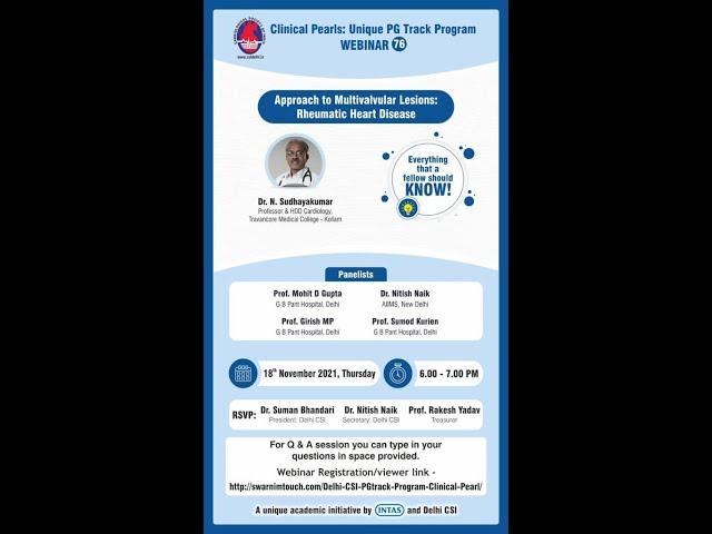 Clinical Approach to Multivalvular lesions in RHD : Dr Sudhay Kumar