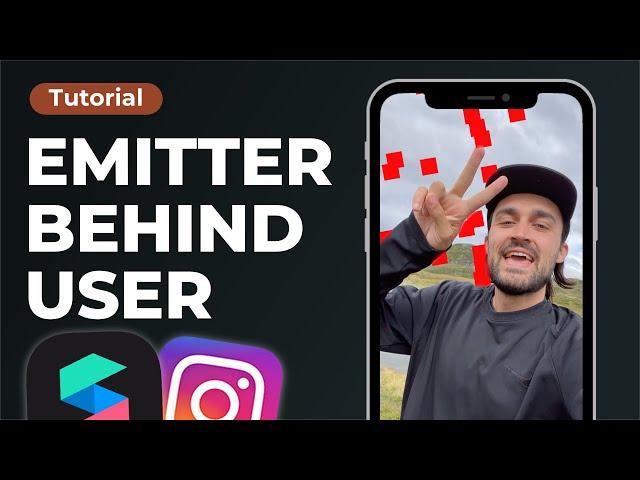 Emitter - Particle System behind User | Spark AR Tutorial for Instagram filters