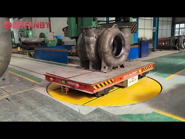 360 Degree Motorized Steerable Turntable,Cross Rail Applying Turntable Transfer Cart