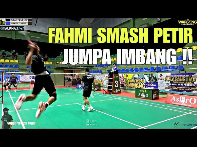 FAHMI MUBAROK Si Smash Petir Akhirnya JUMPA IMBANG Pemain Pukulan FULL POWER. SERU !