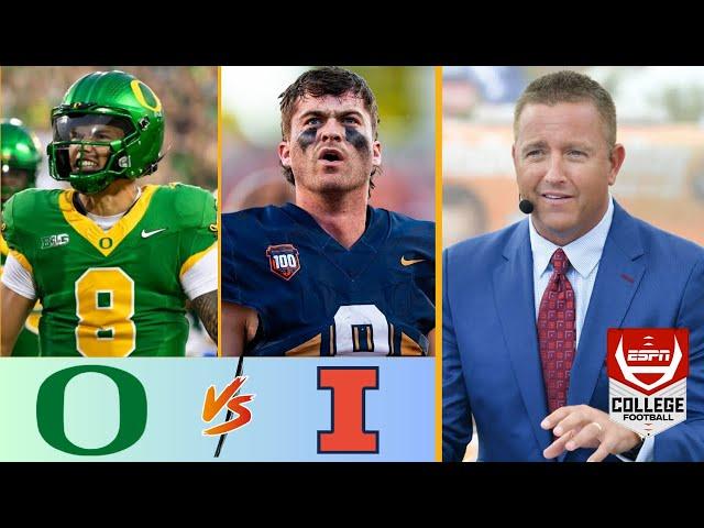 "Dillon Gabriel will SHINE! Oregon will dominate Illinois to stay undefeated" - ESPN previews Week 9