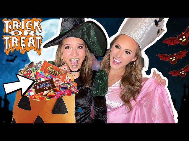 KAYLA & KALLI OFFICIAL HALLOWEEN TRICK OR TREAT VLOG 2023 