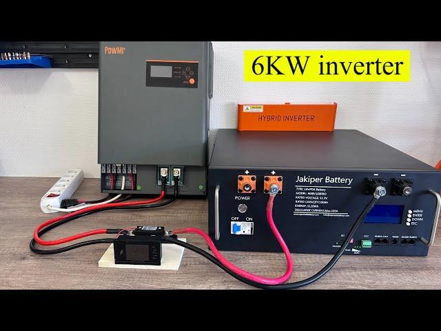 how to install 6KW a home solar energy storage system, 48V inverter, Orient Power