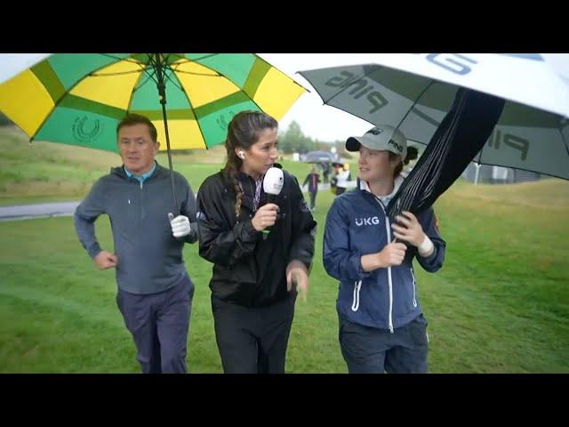 Sir AP McCoy and Leona Maguire talk tactics at the Aramco Team Series - London