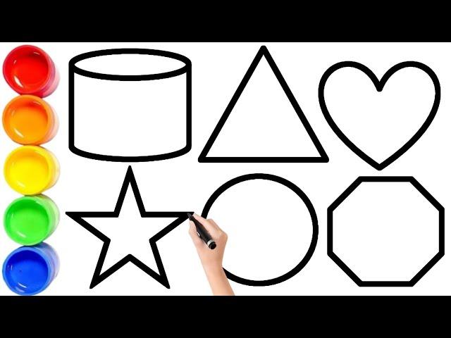 learning for kindergarten shape color draw for kids fun rhyme  kids| Hickory Dickory Dock-4|Monkey