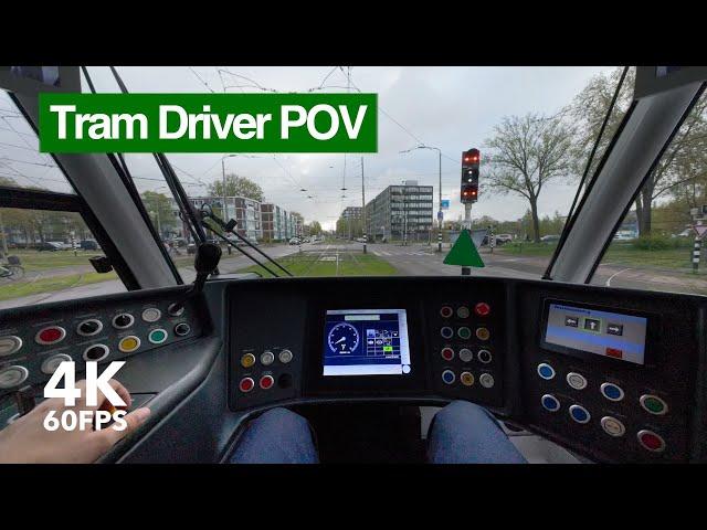 Preparing the tram before a shift |  4K Tram Driver POV |  The Hague | Siemens Avenio