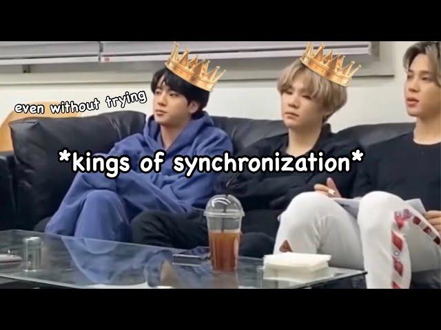 bts aka the kings of synchronization 