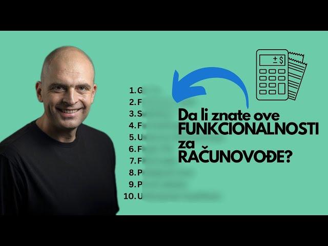 10 funkcionalnoasti MS Excel-a za racunovođe i ljude koji se bave finansijama