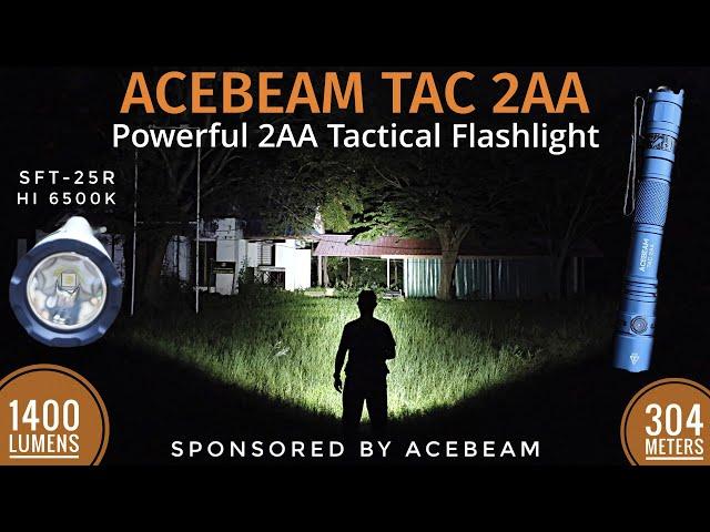 Acebeam Tac 2AA Powerful 2AA Tactical Flashlight, SFT-25R HI LED & vs Nitecore MT2A Pro & Discount