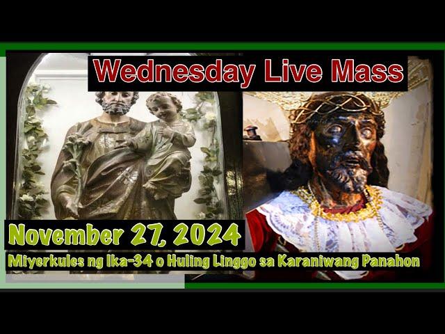 Quiapo Church Live Mass Today Wednesday November 27, 2024