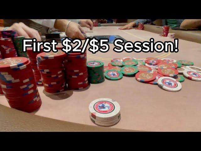 CARNAGE in MY FIRST EVER $2/$5 Session!  | Poker Vlog 18