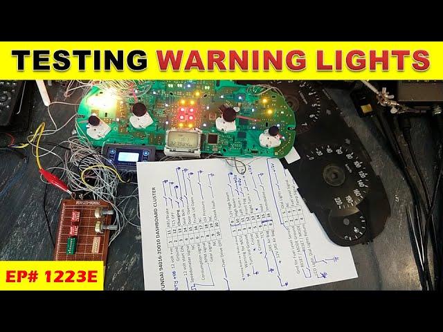 {1223E} Warning Lights testing in Dashboard Cluster