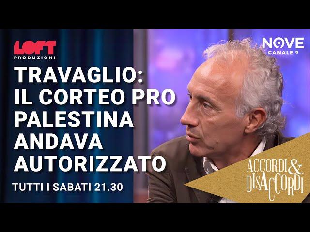 Travaglio: il corteo pro Palestina andava autorizzato