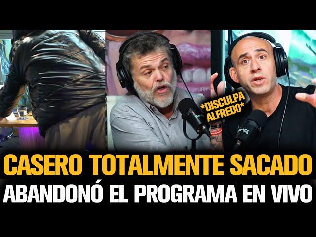 CASERO TOTALMENTE SACADO ABANDONÓ EL PROGRAMA EN VIVO CON TREBUCQ