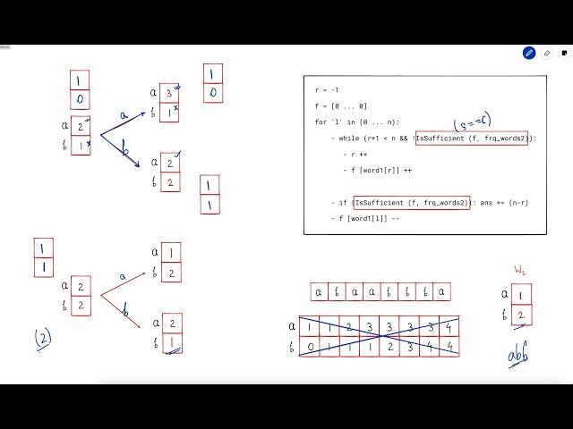 3298. Count Substrings That Can Be Rearranged to Contain a String II | Weekly Leetcode 416