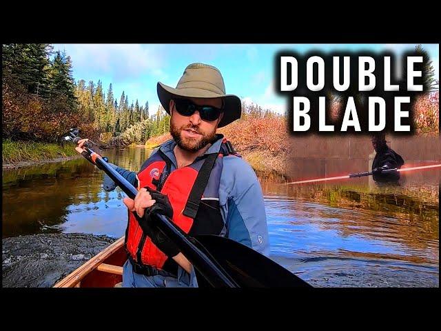 Is a Double Blade (Kayak Style) Paddle Good in a Canoe? First Impressions on a 200km Solo Trip