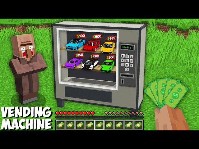 I found SECRET VENDING MACHINE WITH RARES CARS in Minecraft ! BOUGHT A SUPER CAR !