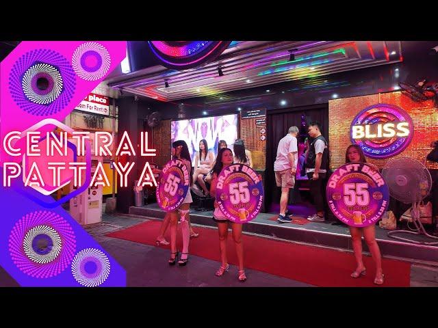 [4K] Central Pattaya Night Walk Pattayasaisong 2 Soi 13/3 Beach Road Walking Street Pattaya Thailand