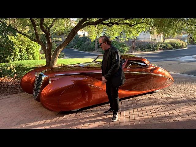 The Illusion, an elegantly curvasious one of a kind coach built vehicle by Rick Dore