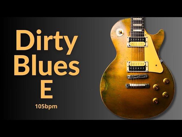 Dirty Blues Rock Guitar Backing Track in E Major