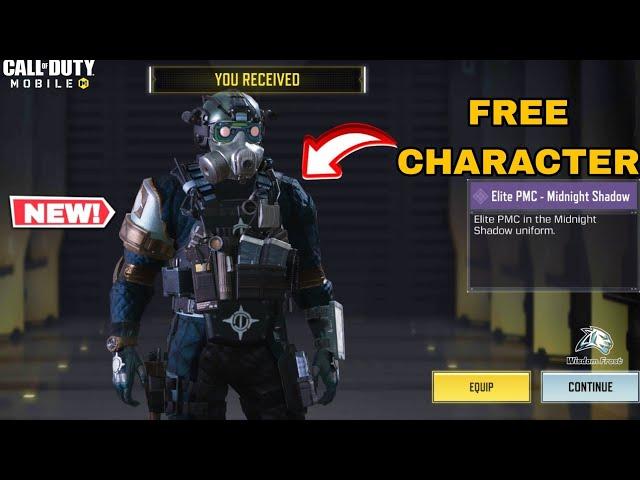 How to Get FREE Elite PMC - Midnight Shadow Character FAST Cod Mobile 2024