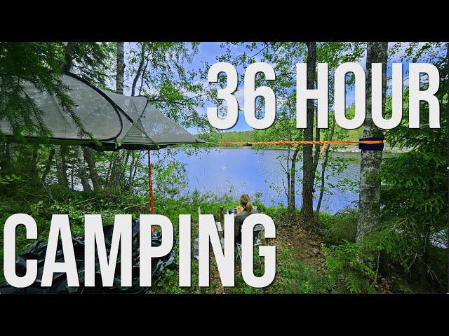 36 Hours Camping in a Floating Tent on an Island | Off Grid Island Ep. 1