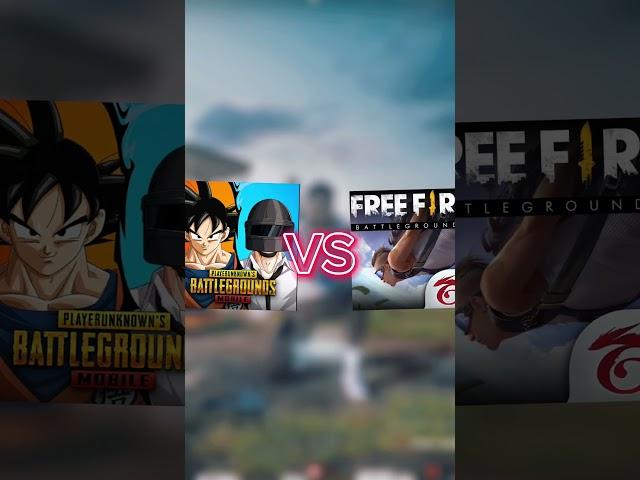 Pubg vs Fire free go comment #shortspubg #pubgmobile #qaysi_birini_tanlaysiz #pubgm #tdm #pubg