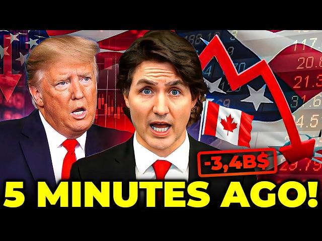 Canada Strikes Back! U.S. Loses $3.4 TRILLION on Day 1 of Trump’s Tariffs!