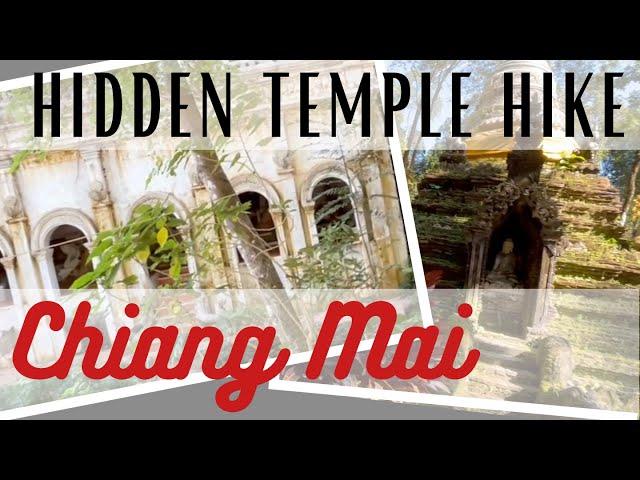 The best hiking trail in Chiang Mai, Thailand is to Wat Pha Lat. Hike to a beautiful hidden temple!