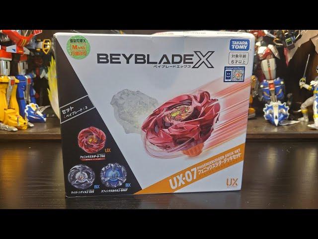 Beyblade X Phoenix Rudder UX Deck Set Opening & Review + Battles! #beybladex #beyblade #phoenix