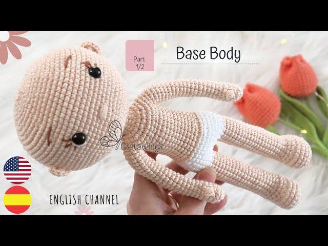 Princess Amigurumi Base Body Tutorial | Princess Series Part 1/2 Sub / GretaWings