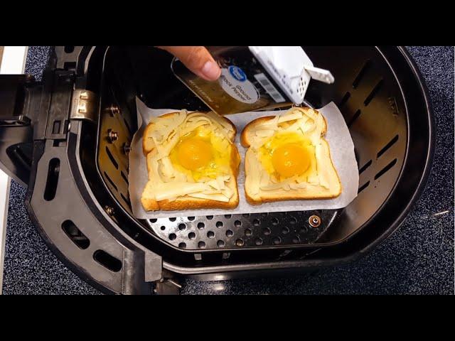 Air Fryer Egg Toast | Air Fryer Egg in a Hole