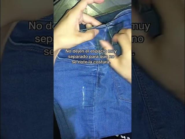 Como ajustar la cintura a tus jeans fácilmente ig: Stephdamken 